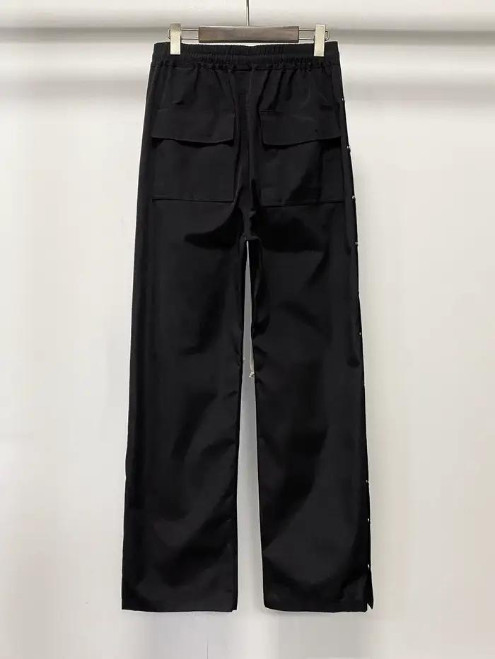 Viser de survêtement gothiques à boutons pour hommes, pull haut, pantalons monochromes, vêtements hi