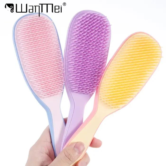 Peigne démêlant antistatique doux pour Massage du cuir chevelu, brosse à cheveux non nouée, Anti-fri