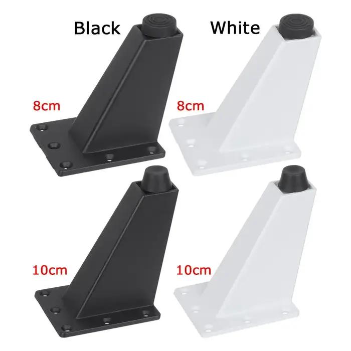 Pieds de meubles de maison Non-ald, noir et blanc, pieds de canapé, support d'armoire, support de ta