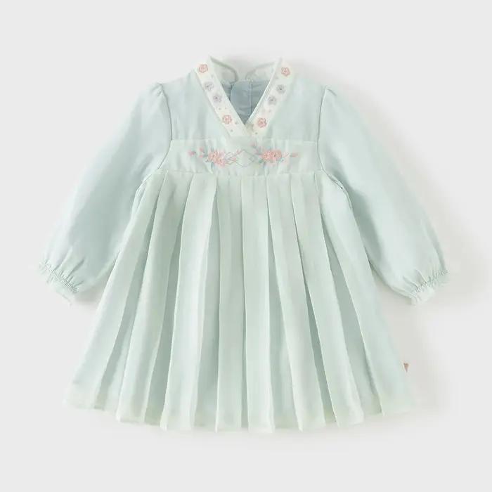 Robes en maille pour enfants Dave Bella, vêtements à manches longues pour filles, automne-printemps,