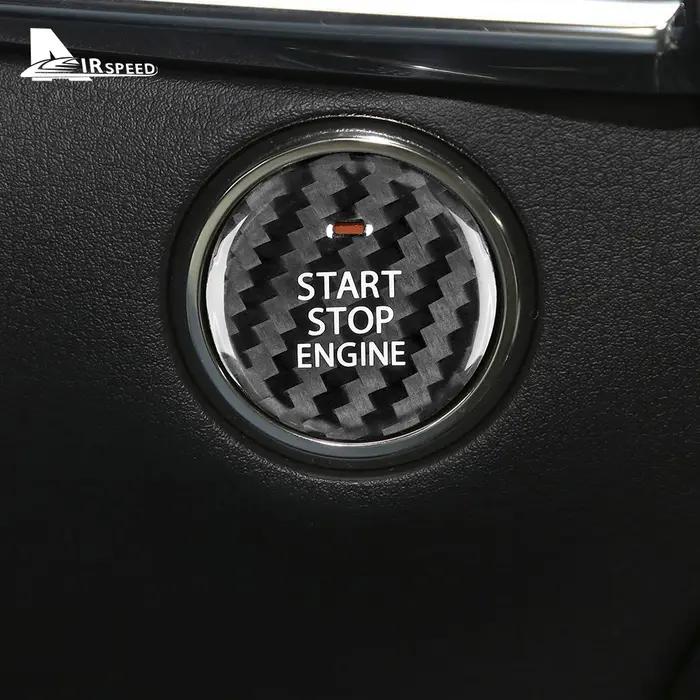 Couvercle de moteur de démarrage et d'arrêt en Fiber de carbone dur véritable, pour Mazda 3 Axela BP