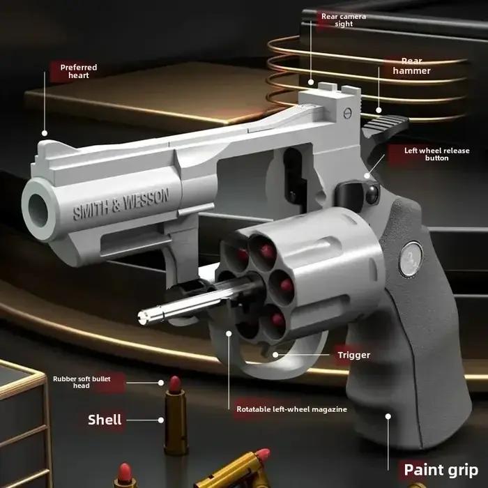 ZP5 357 pistolet lanceur de Revolver EVA balle de fléchette souple jouet pistolet Airsoft CS jeu de