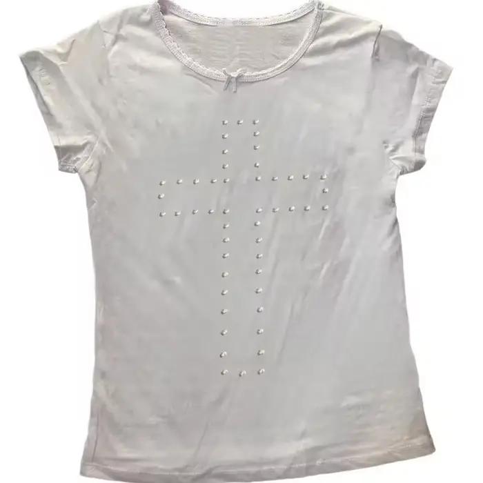 Femme vêtements Vintage femmes 2000s Y2k hauts Corset Emo été esthétique femmes Blouses Harajuku ave