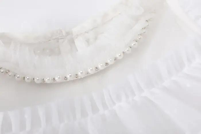 Robe de princesse pour filles de 3 4 5 6 7 ans, col rond, manches longues, robe de soirée pour bébé
