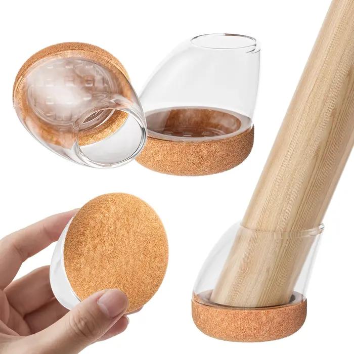 Protecteurs de sol pour pieds de chaise, 16 pièces, couvre-pieds de chaise en Silicone pour 15 ~ 25