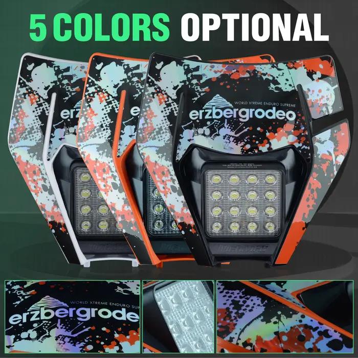 PowerZone moto phare phare Supermoto carénage pour KTM EXC SXF MX Dirt Bike Enduro phare