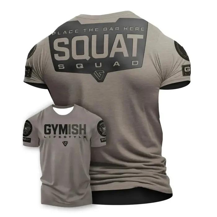 Tshit – haut de sport décontracté pour hommes, confortable et respirant, col rond, avec lettres impr