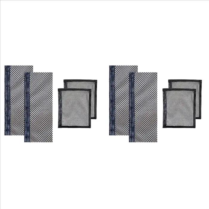 Civière de cheveux à verrouillage N de longueur ABWP-8PCS, anneau de bouclage, filet de bouclage, en