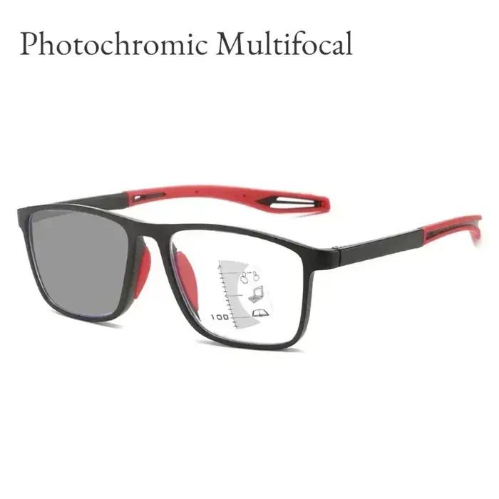 Lunettes de lecture multifocales photochromiques TR90 Anti-lumière bleue, nouvelles lunettes de spor
