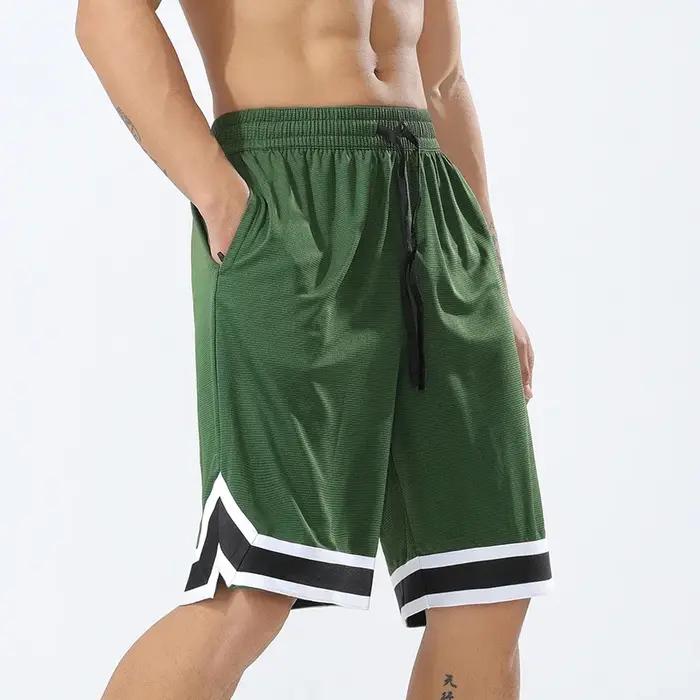Short de basket-ball et de Football pour hommes, respirant et à séchage rapide, pour la musculation,