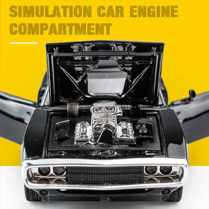 Modèle de voiture de sport en alliage Dodge Charger, Simulation 1:32, voiture de luxe, jouet pour en