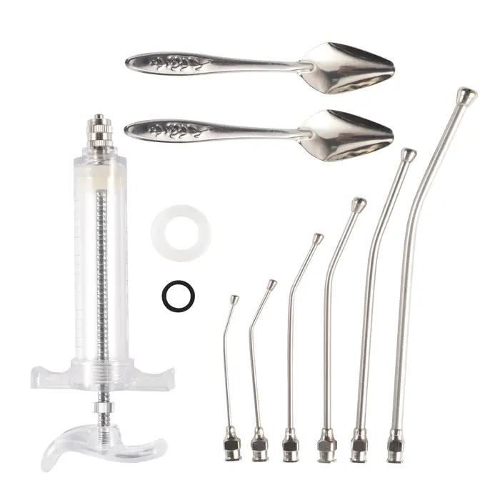 Ensemble de seringues 10ml/20/50ml, alimentation manuelle pour bébé oiseau, avec 6 Tubes de gavage i