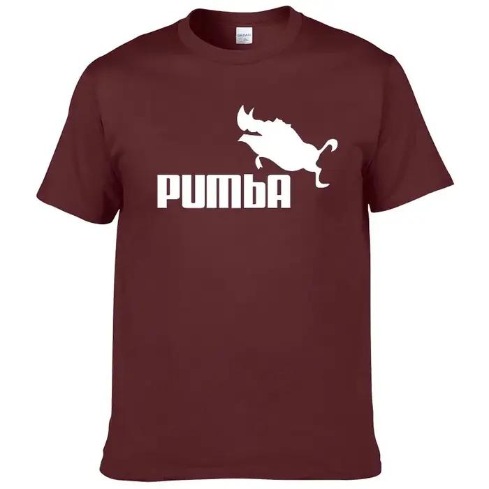 T-shirt imprimé PUMBA, été, hip-hop, sport, bas de tenue, manches courtes, sanglier volant, sanglier