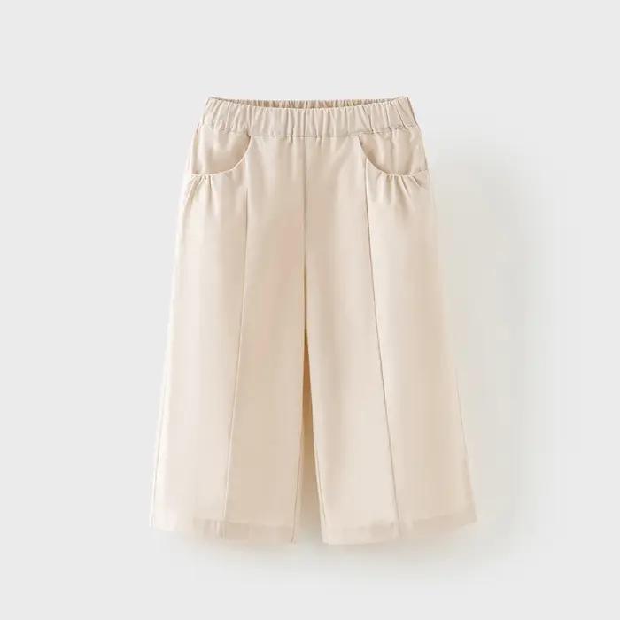 Pantalon large pour enfants Dave Bella, 7-13 ans, filles, pantalon décontracté d'été, pantalon élast