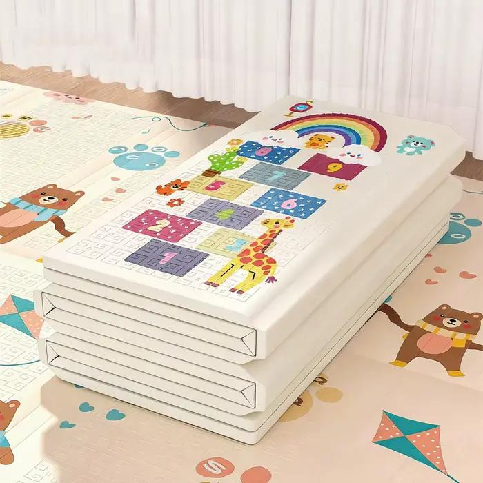 Tapis pliable éducatif pour enfants 180x100 cm - Jeux d'activités et escalade non toxique