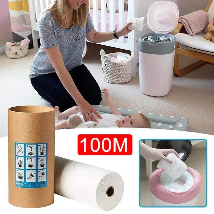 Sacs de recharge pour seau à couches : compatible Tommee Tippee Angelcare Genie Munchkin, 100 mètres