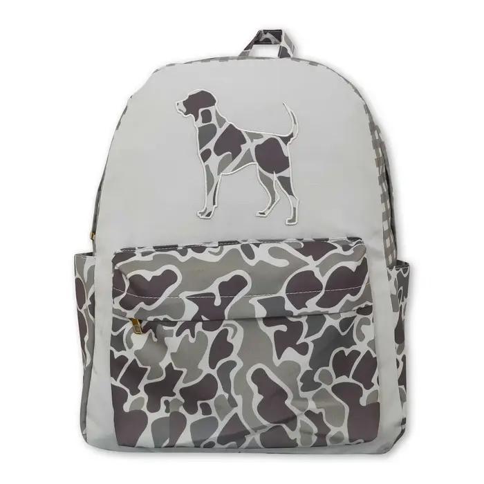 Sac à dos camouflage pour enfants et garçons, idéal pour la chasse au chien, avec fermeture éclair