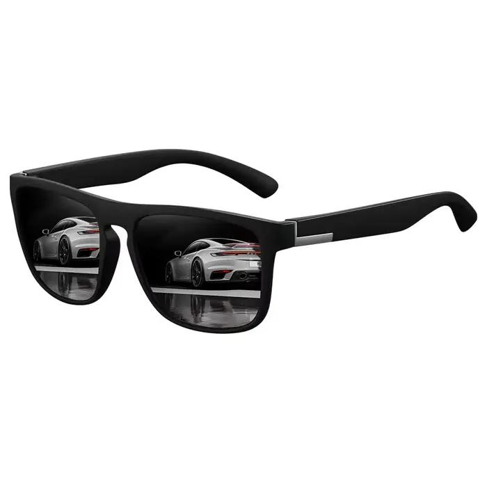 Lunettes de soleil polarisées Vintage carrées pour hommes et femmes