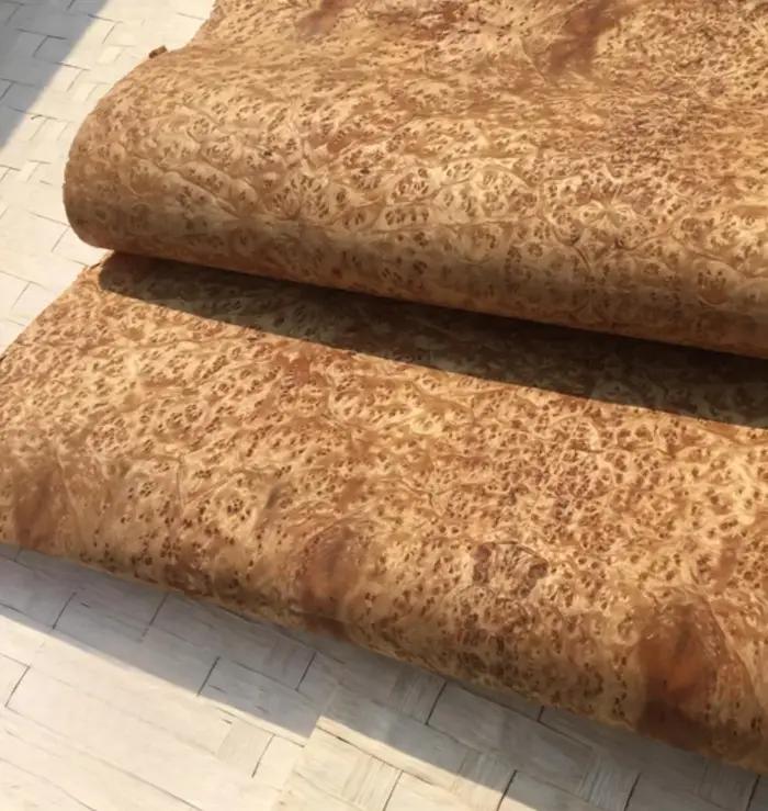 Placage de bois d'arbre naturel, longueur : 2,5 mètres, largeur : 580 mm, épaisseur : 0,25 mm, pour