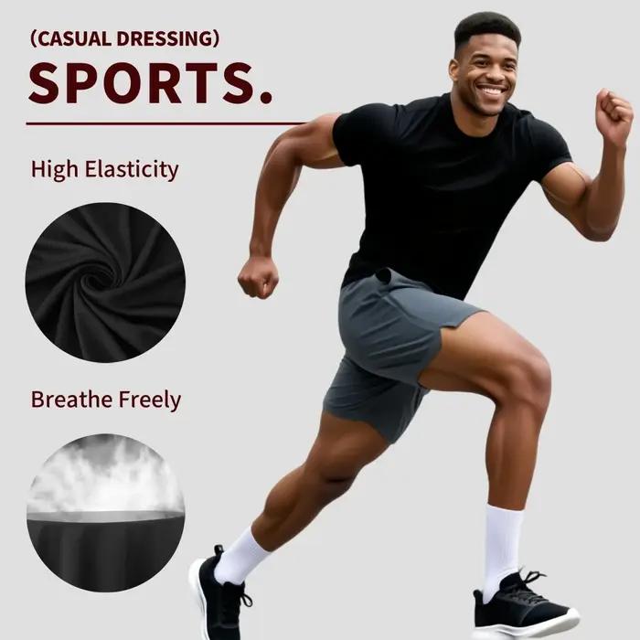 10 pièces de vêtements de sport pour hommes à col rond et manches courtes, adaptés au golf, à la pêc