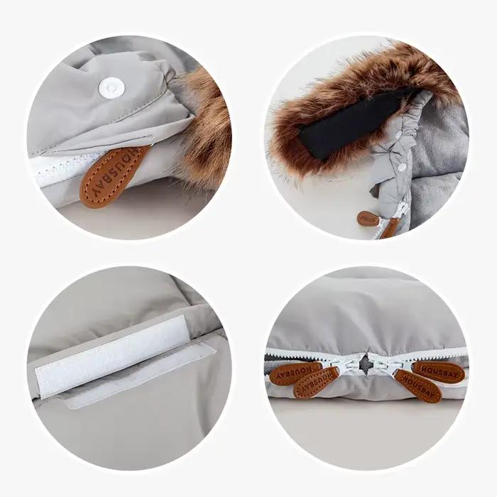 Poussette chancelière coupe-vent pour bébé de 0 à 24 mois, sac enveloppe chaud, décharge, accessoire