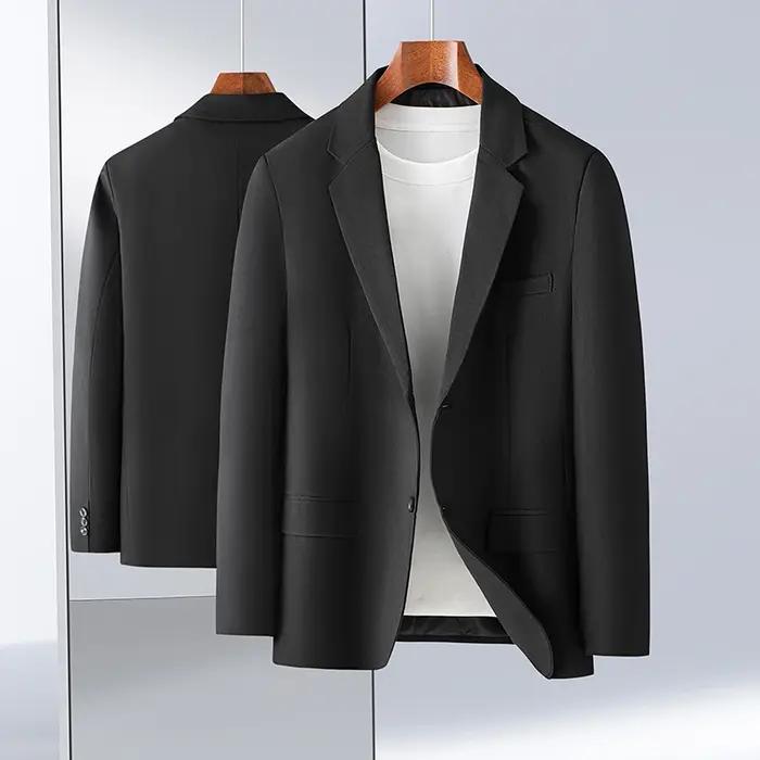 Blazer simple et élégant pour homme, modèle 2026, pour costume d'affaires, pour homme d'âge mûr, inf