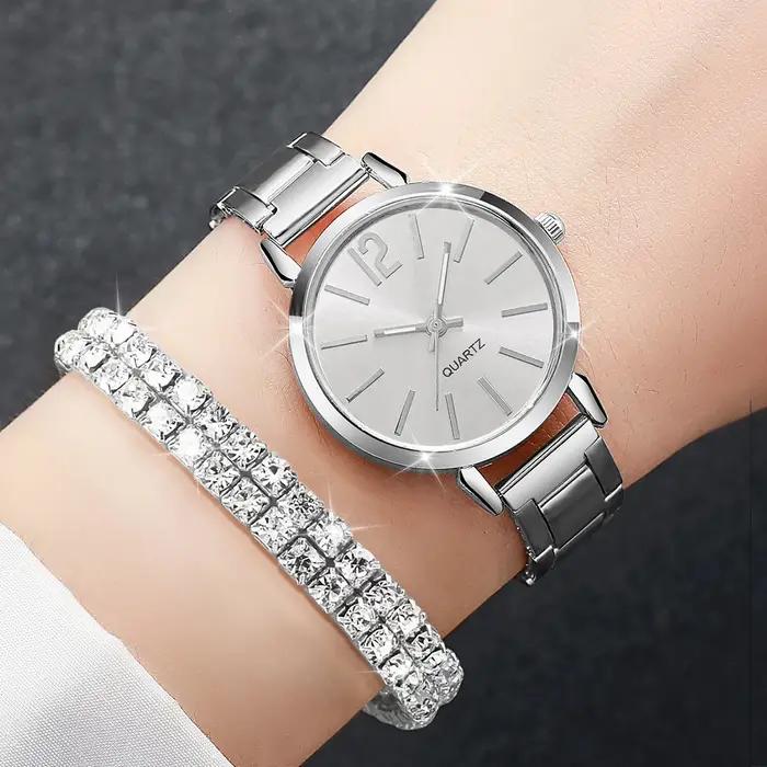 6 pièces/ensemble montre pour femme mode bracelet en acier montres à Quartz ensemble de bracelets en