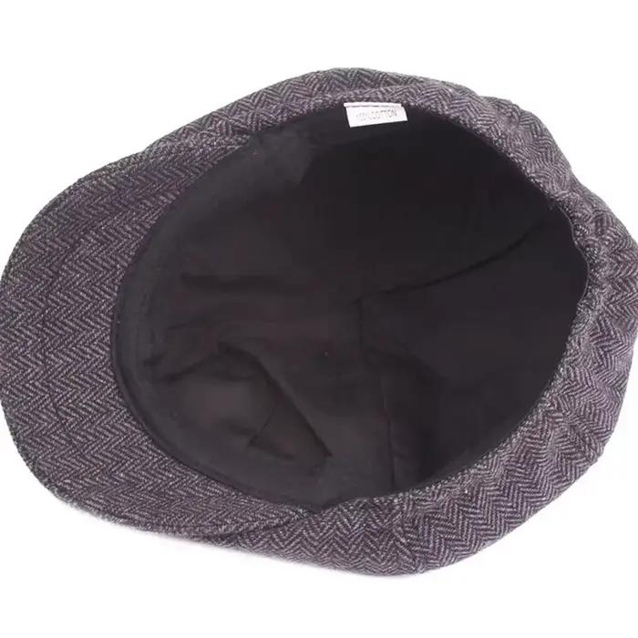 Chapeau classique pour hommes casquettes Vintage rétro Tweed Peaky Blinders béret chapeau casquette