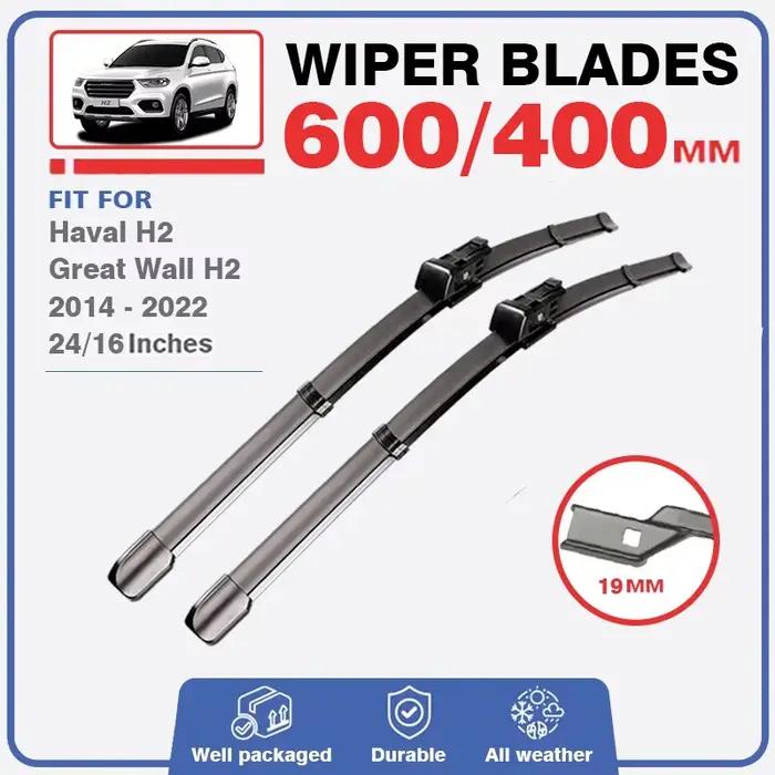 Jeu de balais d'essuie-glace avant et arrière, pour Haval H2 Great Wall Hover H2 2014 – 2022, lave-v