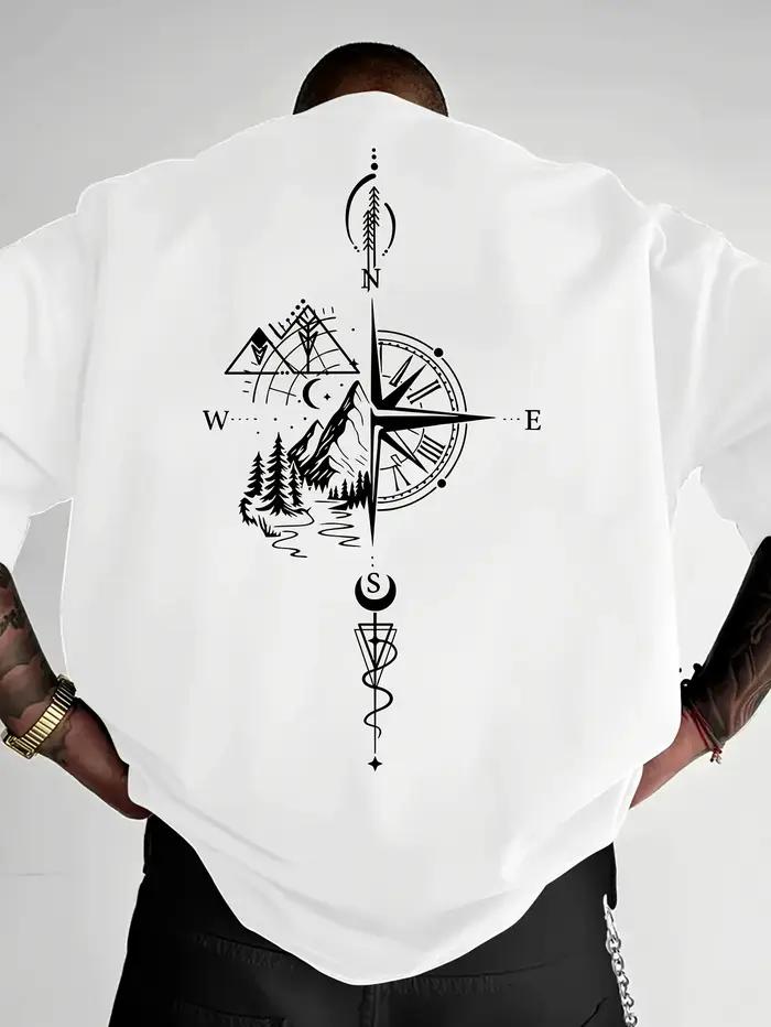 Nouveau T-shirt pour homme à motifs géométriques et en relief, style streetwear, idéal pour un usage