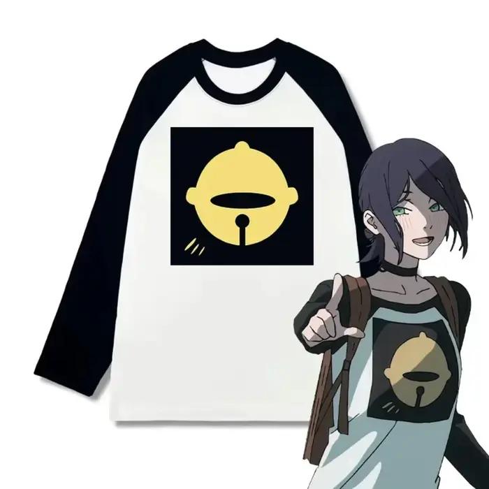 Anime Reze T-shirt à manches longues Cosplay surdimensionné Vintage tronçonneuse hommes femmes vêtem