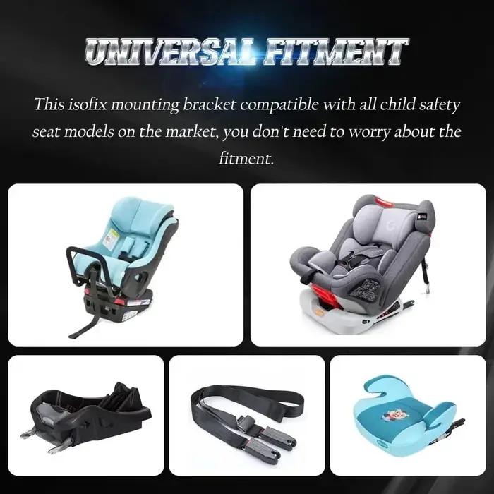 Accessoire de sécurité automobile ISOFIX pour fixation du siège auto enfant facile et rapide pour tous les déplacements et occasions spéciales