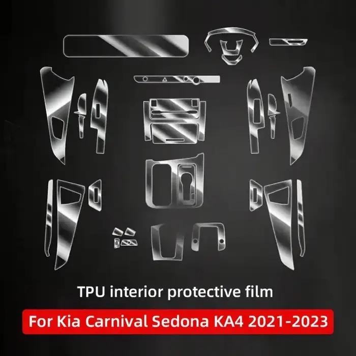 Film de Protection d'écran pour tableau de bord de voiture, en TPU, anti-rayures, pour Kia Carnival
