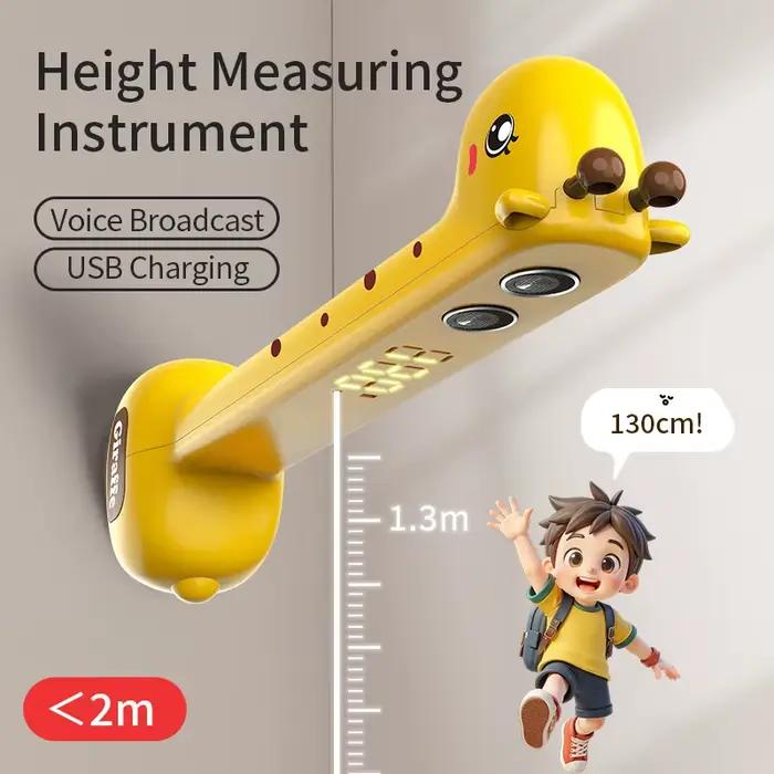 Mètre de mesure de la taille pour enfants à usage domestique avec mesure électronique par ultrasons,