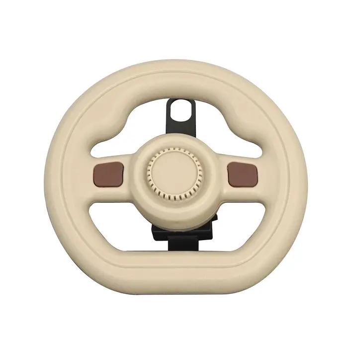 Jouet de volant pour poussette, jouet musical de simulation de conduite avec son de klaxon, support