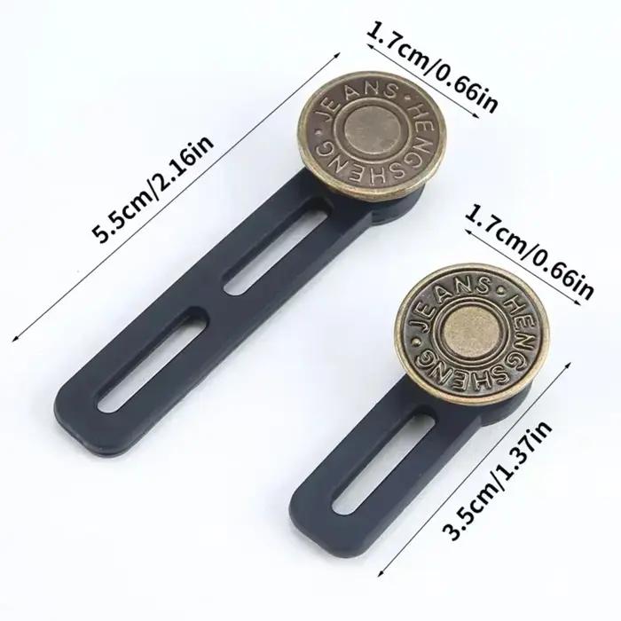 Extensions de boutons pour jeans et pantalons, 6 pièces, extension d'attente universelle pour femmes