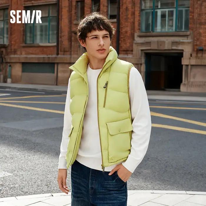 Semir vers le bas gilet hommes hiver 80% vers le bas remplissage trois résistant 2025 nouveaux Sport