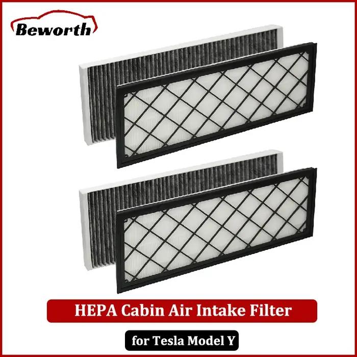 Filtre à Air d'habitacle HEPA pour Tesla modèle Y Juniper 2025 2024, filtre d'admission d'air de rem