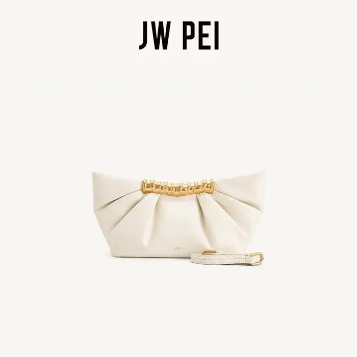 JW PEI pochette, métal, plissé, sac boulette, sac de soirée sophistiqué, sac à bandoulière, sac à ma