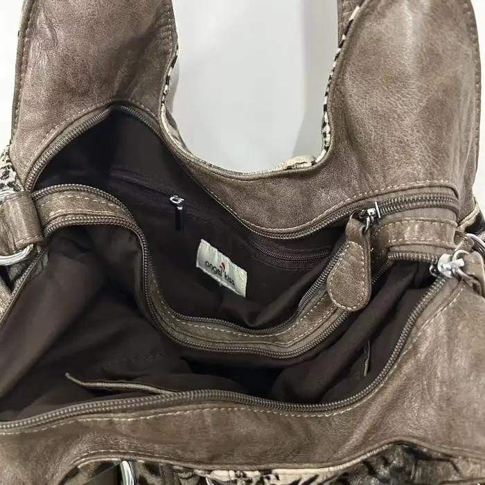 Sac à main pour femme Angel Kiss, grand sac à bandoulière pour femme, imprimé léopard, sac fourre-to