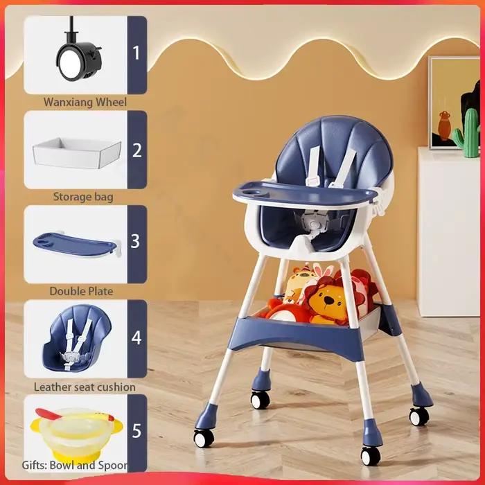 Chaise multifonctionnelle pour enfants de 1 à 3 ans s'adaptant à la hauteur du tabouret apprendre à s'asseoir occaions spéciales repas de famille