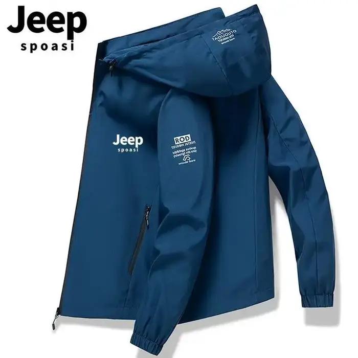 JEEP 2026 Nouvelle veste à capuche d'extérieur élégante, confortable et imperméable avec fermeture é