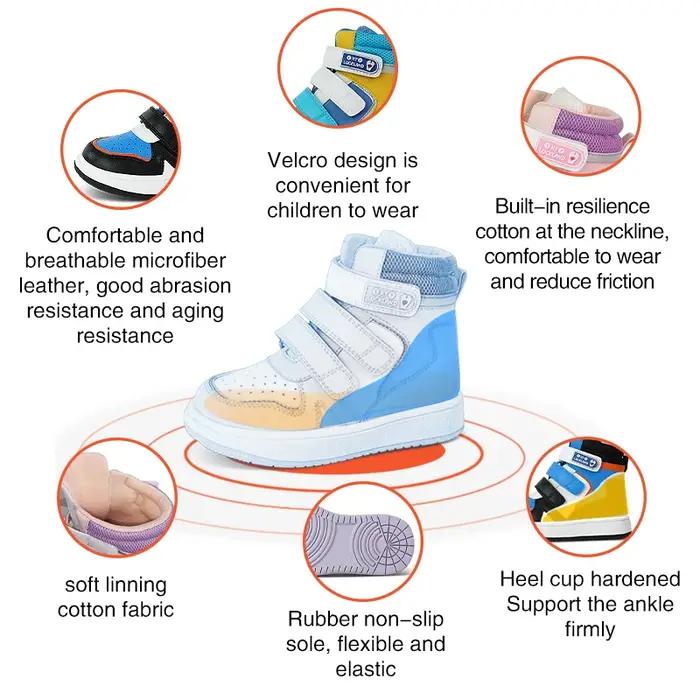 Ortoluckland – baskets orthopédiques pour petites filles, chaussures orthopédiques en cuir pour enfa