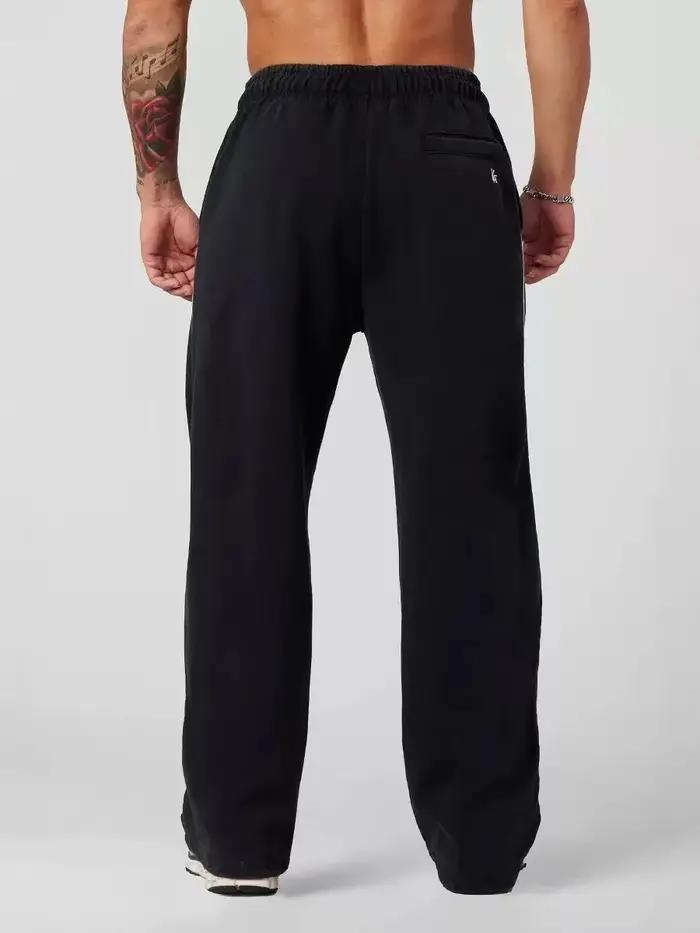 Pantalon de Sport ample de Style américain pour hommes, décontracté, course à pied, Fitness, jambe d