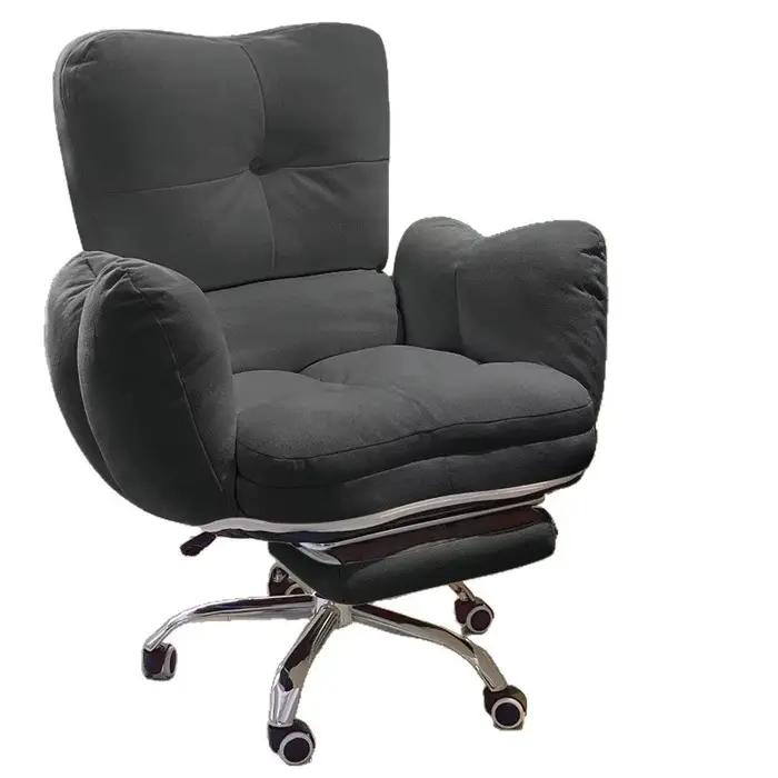 Chaise de bureau ergonomique et confortable avec dossier inclinable pour la maison dortoir ou étude pour un bien-être optimal