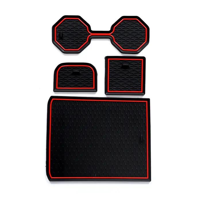 12 pièces pour VW Volkswagen POLO MK6 AW 2018 - 2025 Tapis antidérapants pour fentes de porte et por