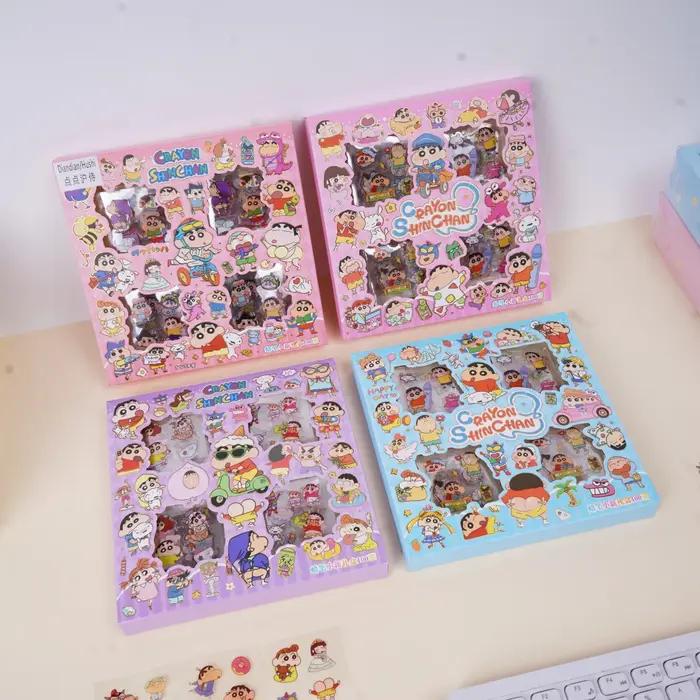 Autocollants Shin-chan Anime Jouets Transparent Appliques Ordinateur Skateboard Bricolage Décoration Accessoires Occasions Spéciales