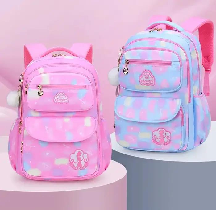 Enfants fille sac à dos sac d'école rose pour enfant enfant adolescent cartable primaire Kawaii mign