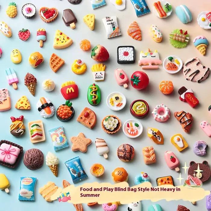 40 mini-boîtes surprises en résine en forme de bonbons, accessoires alimentaires, décorations artisa