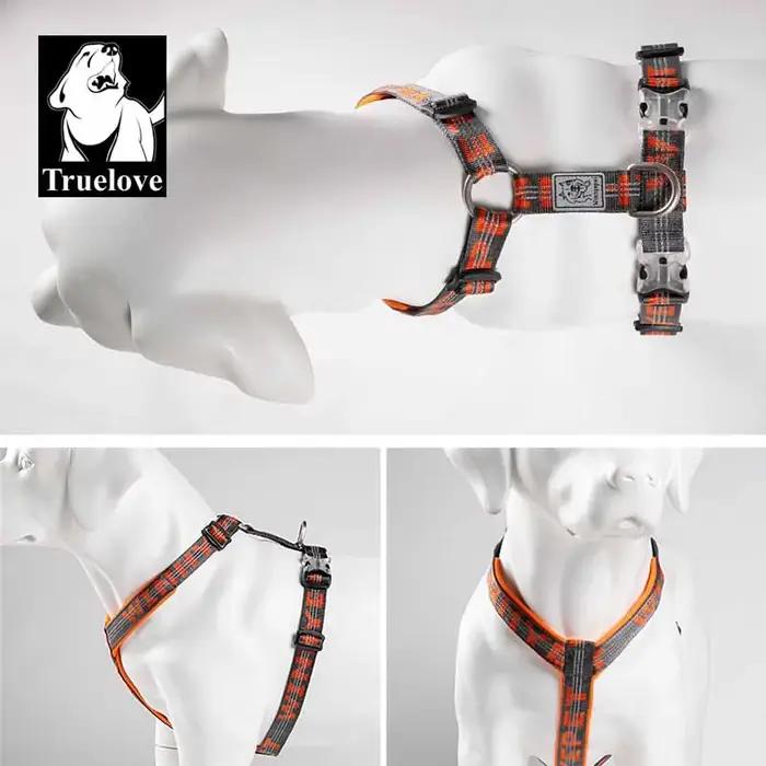 TRUELOVE harnais pour animaux de compagnie gilet sangle de poitrine pour chien chat marche en plein